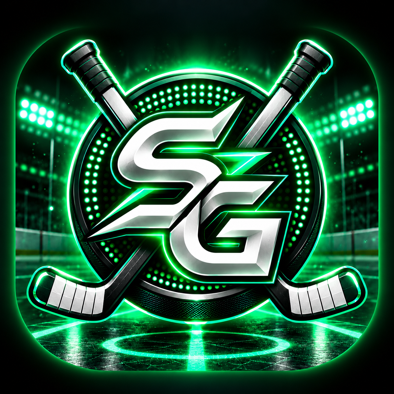 SportsGlow SG hockey logo